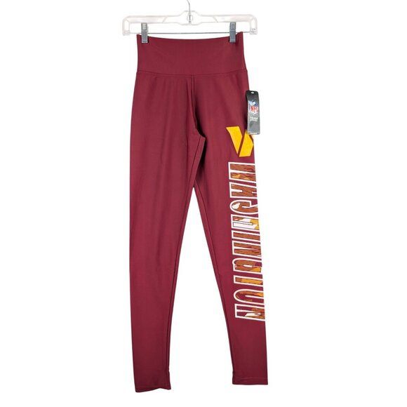 Zubaz NFL Apparel Washington Commanders Women's X-Small Spellout Leggings NWT - Picture 1 of 3